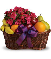 Fruits and Blooms Basket from Boulevard Florist Wholesale Market
